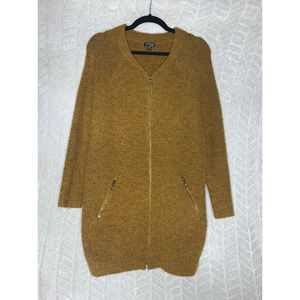 Torrid Marled Knit Zip Front Sweater Jacket